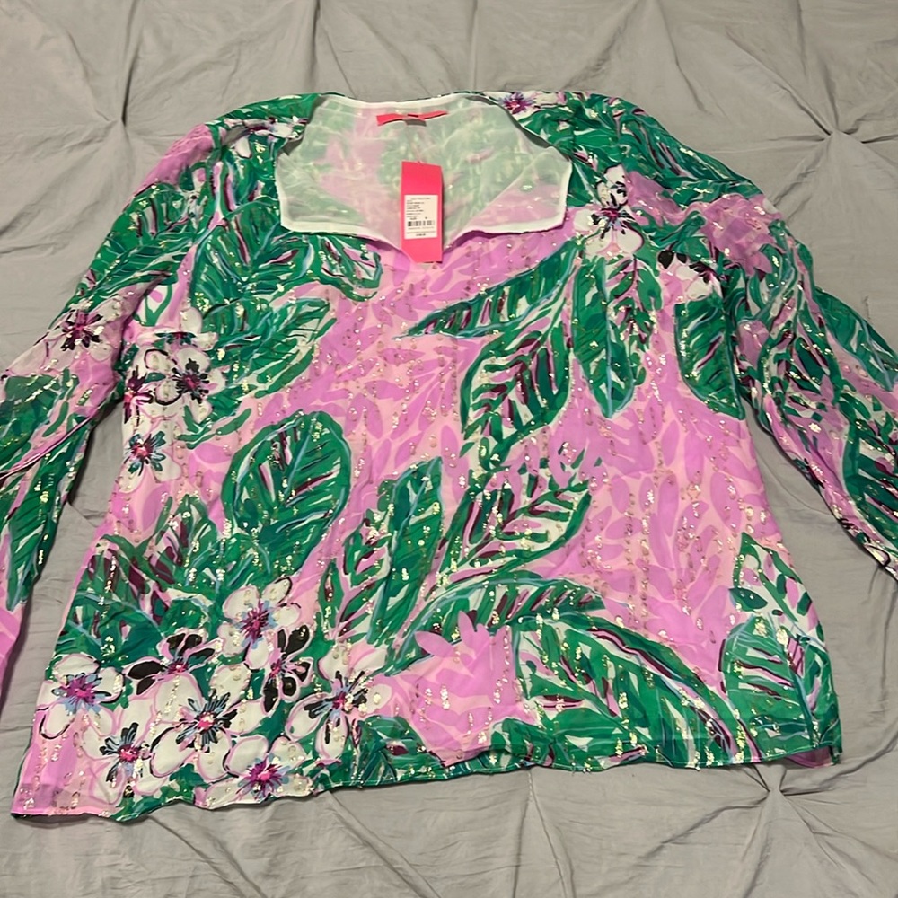 Lilly Pulitzer nwt medium blouse